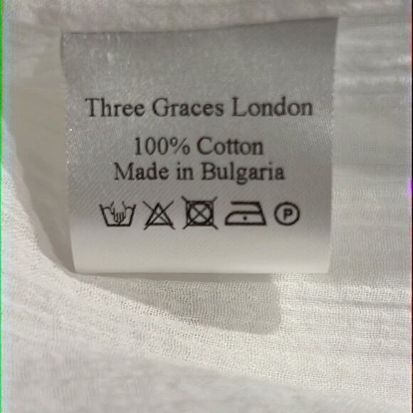 Three Graces White Cotton Maxi Size 6 - Picture 14 of 16